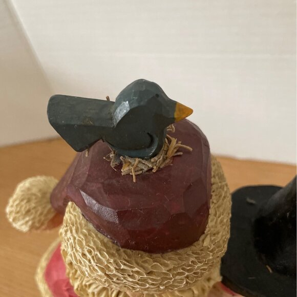 Crazy Mountain Resin Santa & Snowman Hugging 1997 Santas Workbench Series 8.5 in - Picture 5 of 9